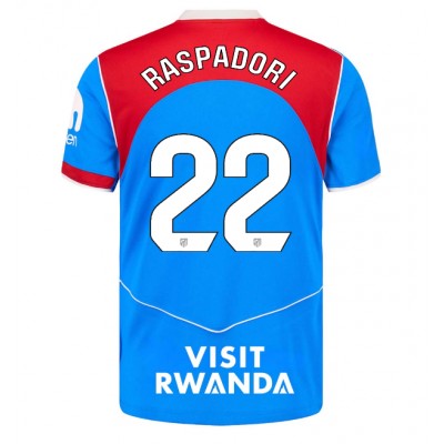 Maglie da calcio Atletico Madrid Giacomo Raspadori #22 Terza Maglia 2025-26 Manica Corta Maglie da calcio Atletico Madrid Giacomo Raspadori #22 Terza Maglia 2025-26 Manica Corta